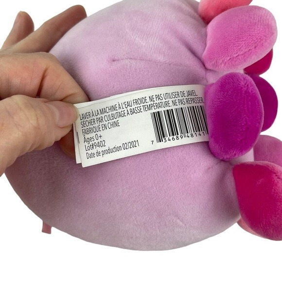 Squishmallows Davina The Octopus Sleepy Eye Plush Toy Pink 5" Octicorn Unicorn - Picture 13 of 14